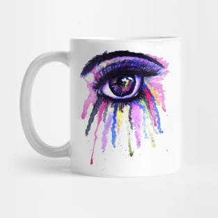 Rainbow anime eye Mug